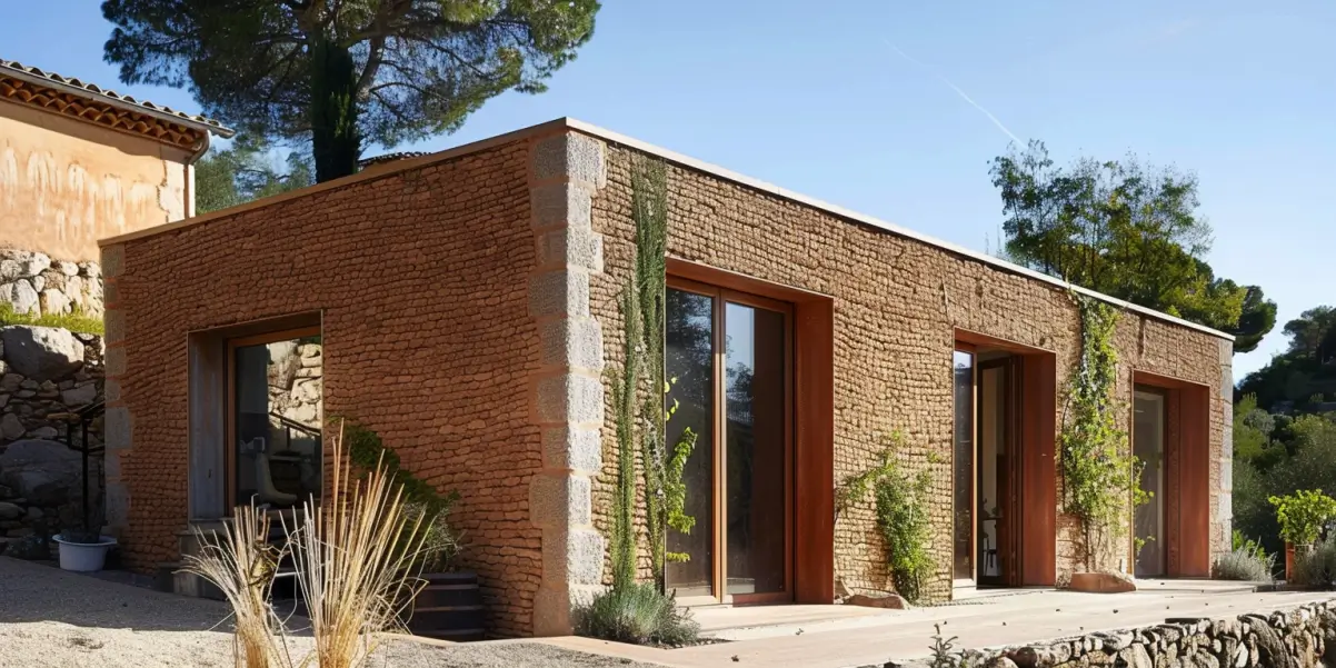 Maison en terre crue